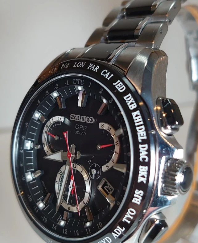 SEIKO ASTRON Watch GPS Solar Dual Time SBXB041 Men's Made in Japan from japan