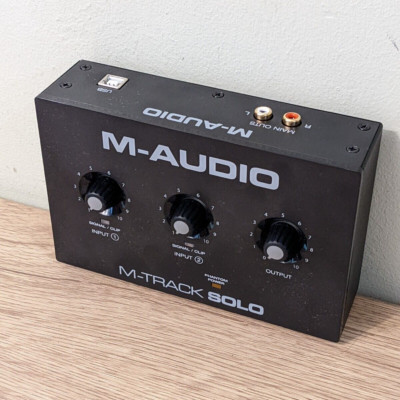 M-Audio M-Track Solo USB Audio Interface für Aufnahme Streaming Podcasting