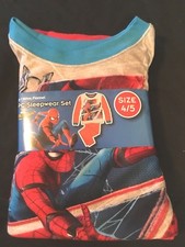 Boys Spiderman 2 pc Sleepwear Set Size 4/5 new 469