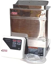 9KW 240V 450 CU.FT STAINLESS STEEL WET DRY SAUNA HEATER STOVE DIGITAL CONTROL