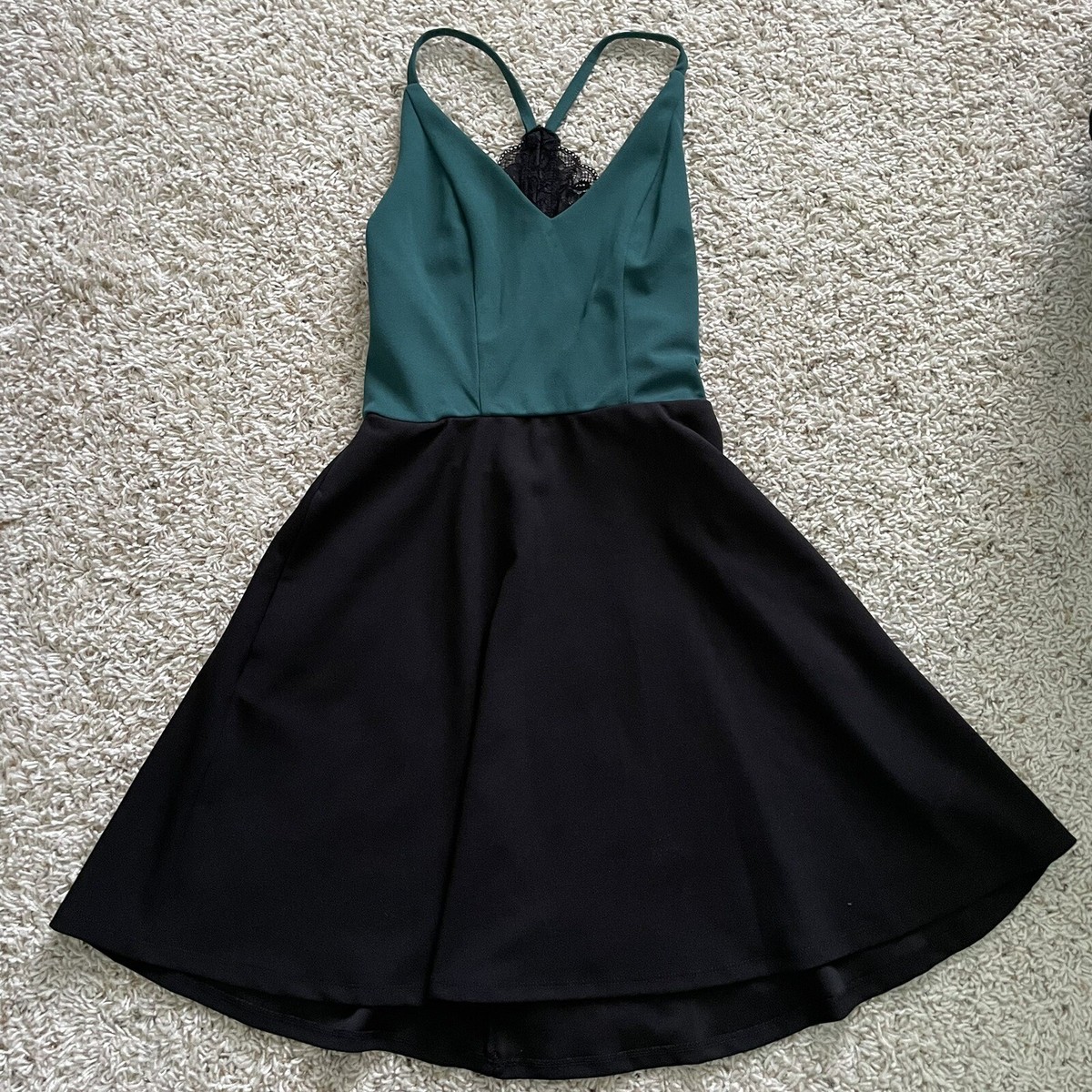 Speechless Juniors / Teen's Green and Black Homecoming Dance Dress, Size Small! | eBay Speechless Juniors / Teen's Green and Black Homecoming Dance Dress, Size Small! | eBay