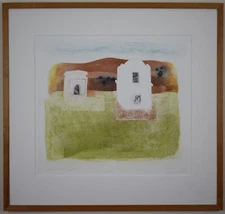 Wayside Shrines. Etching by listed Welsh artist Joan Williams RE 1971 RA Exhibit