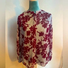 A new day: floral sheer top