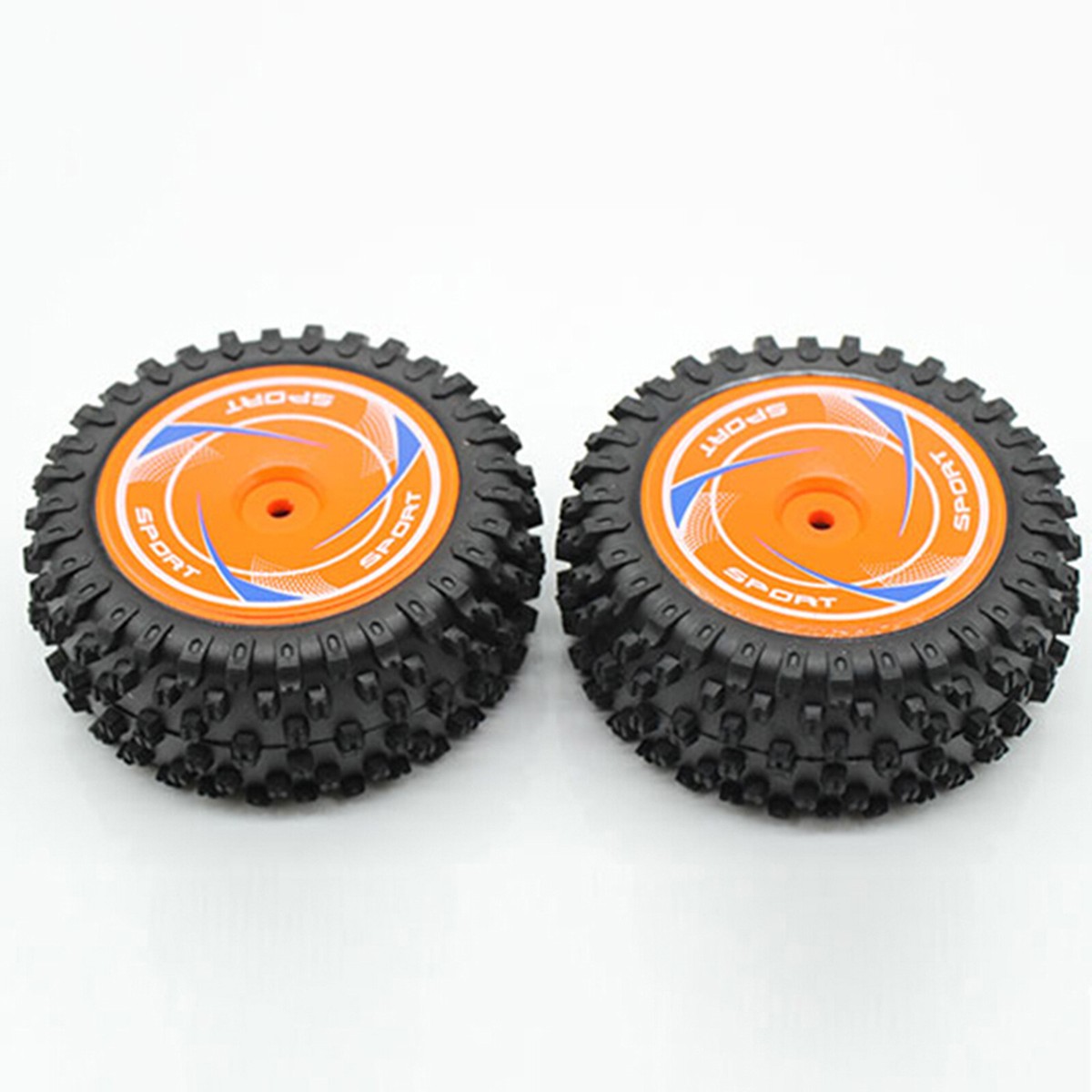 2pcs Rubber Rear Wheel Tires Parts For WLtoys 124010 1/12 RC Car