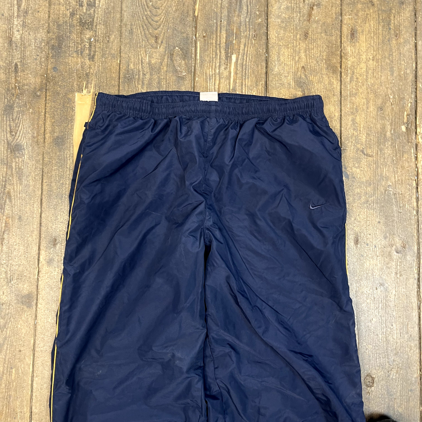 Nike Track Pants 90's College Sports Joggers, Navy, Mens XL image 3