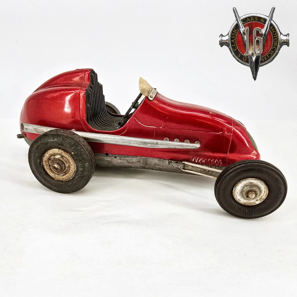 Ohlsson & Rice Inc. Vintage Maroon Tether Car with Engine - Image 3 of 4