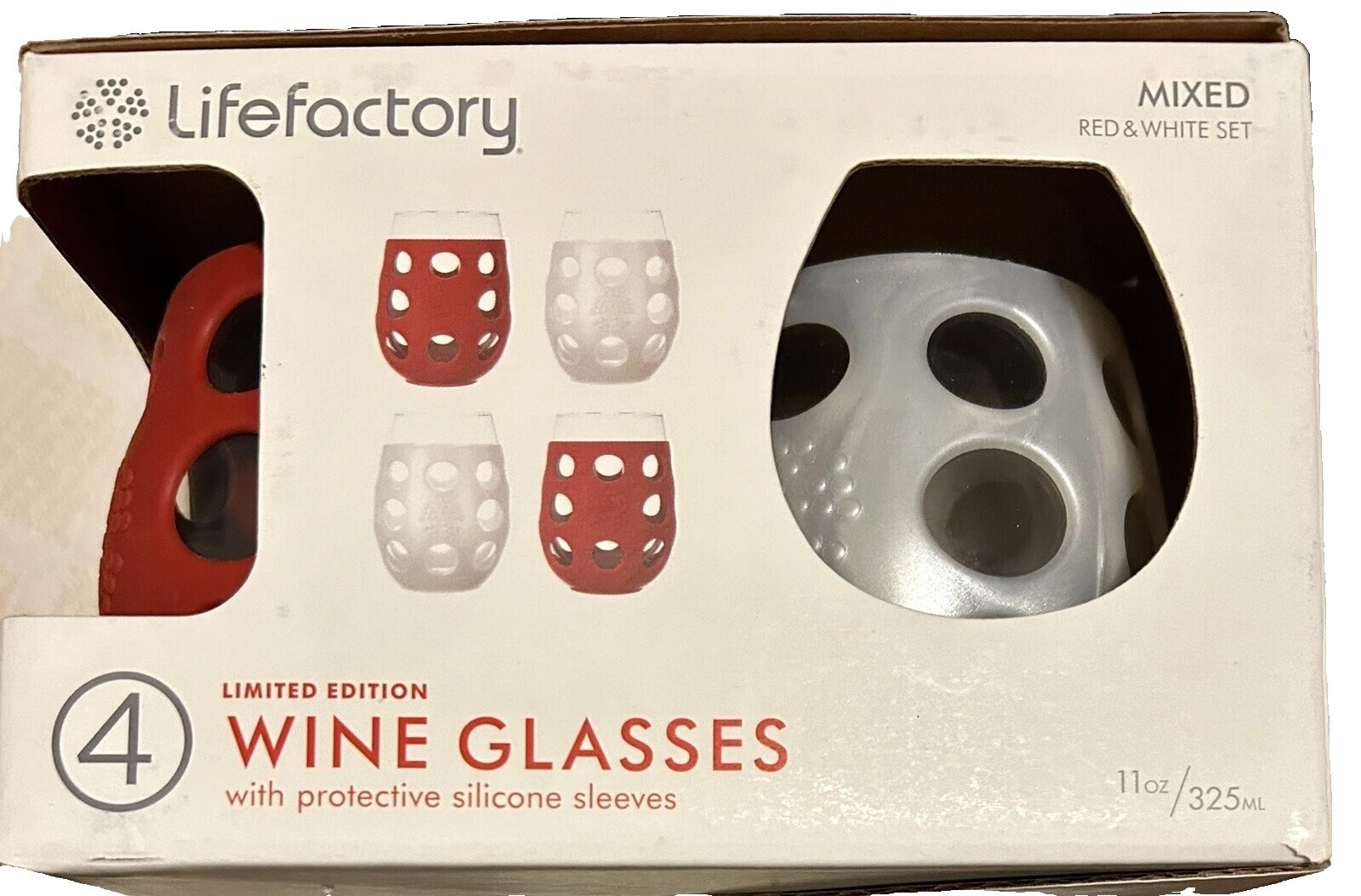 Lifefactory Glass Wine Glasses