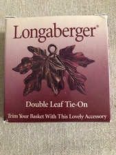 Longaberger Double Leaf Tie On