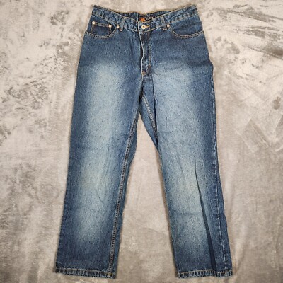 Route 66 Jeans Women's Size 8S 32X28 Relaxed Fit 5 Pocket Blue Distressed