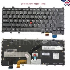 US Backlit Keyboard w/ Pointer for Lenovo ThinkPad S1 Yoga 260 Yoga 370 X380