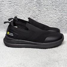 FitVille Briskwalk Mens Size 8.5 Extra Wide Slip On Sneaker Shoes Black Recovery