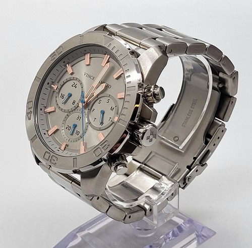 Vince Camuto - Chronograph Stainless Steel Men's Quartz Watch VC/1147GYSVST