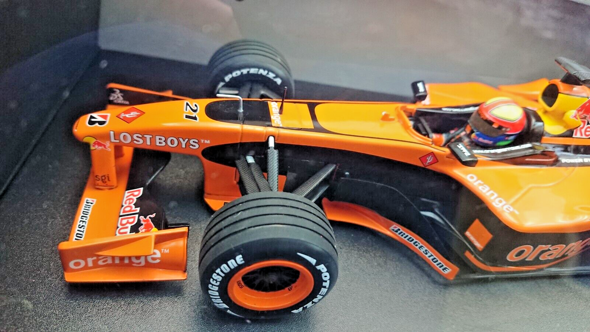 Minichamps 1:18 Orange Arrows A23 Formula 1 Car E. Bernoldi No.21