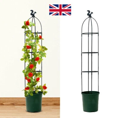 Garden Obelisk Plastic Outdoor Trellis Climbing Arch Plant Roses Support Frame