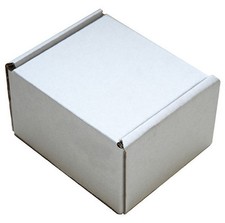 White Cardboard Boxes Small Parcel Postal Mailing Shipping 110mm x 100mm x 70mm