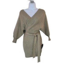 New LULU'S XS Modena Sage Dolman Sleeve Bodycon Sweater Dress Women