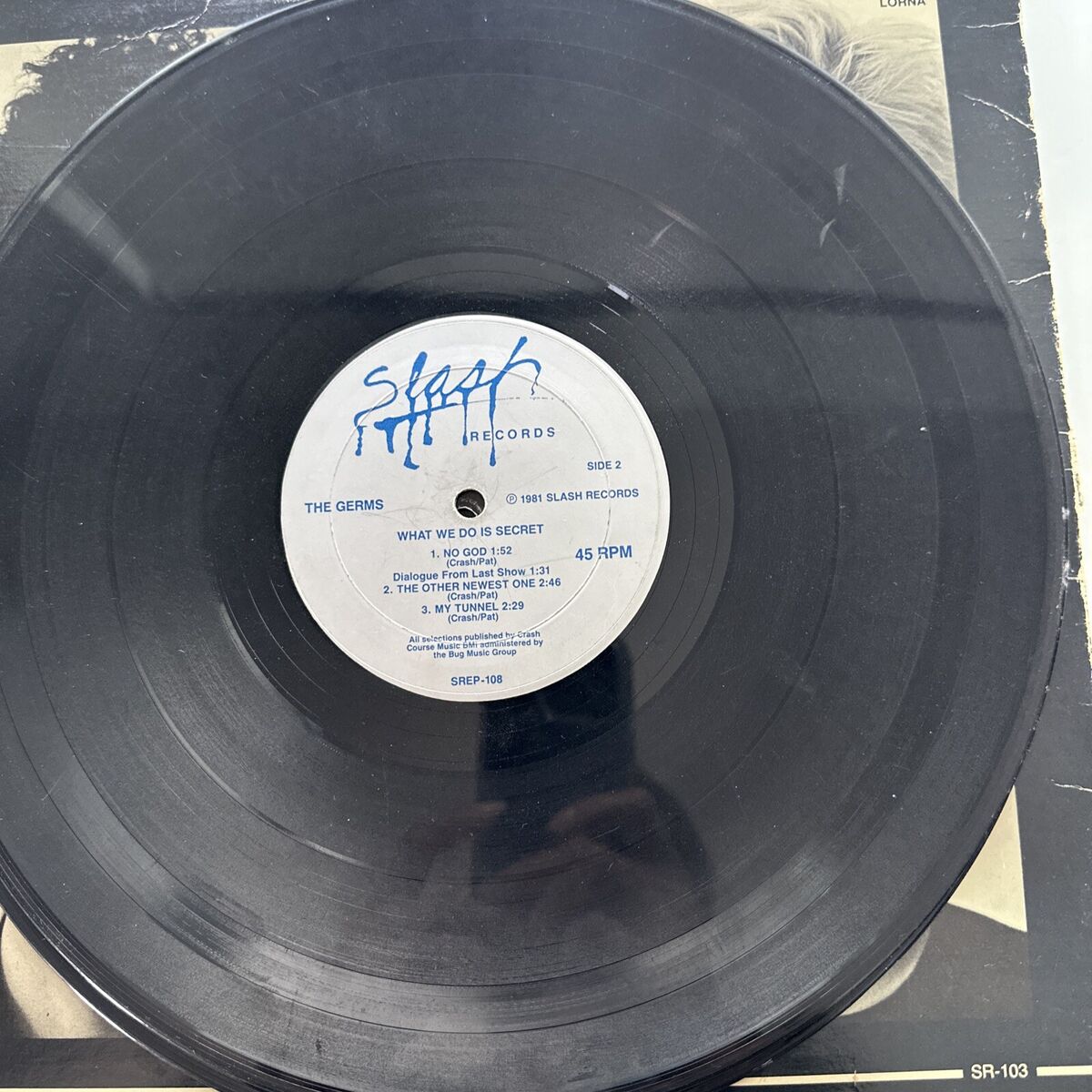 GERMS - (GI) - Slash SR-103, Darby Crash, 1979 Punk Rock Album KBD w/ og INNER GERMS - (GI) - Slash SR-103, Darby Crash, 1979 Punk Rock Album KBD w/ og INNER