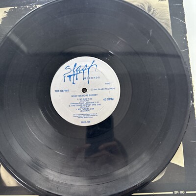 LP / Germs – (GI) / SR-103 GERMS - (GI) - Slash SR-103, Darby Crash, 1979 Punk Rock