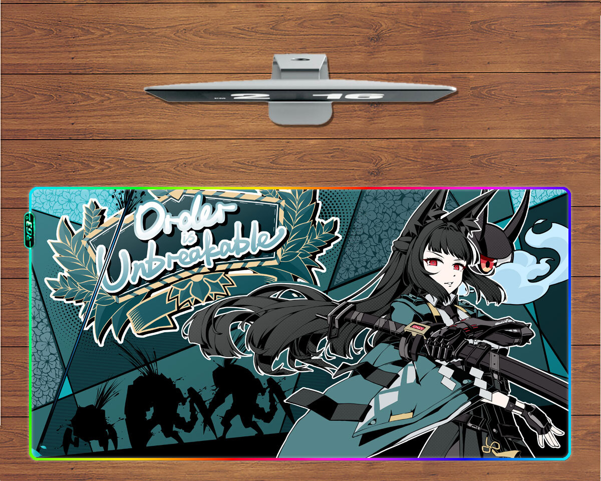 RGB LED Large Mouse Pad Zenless Zone Zero ZZZ Hoshimi Miyabi