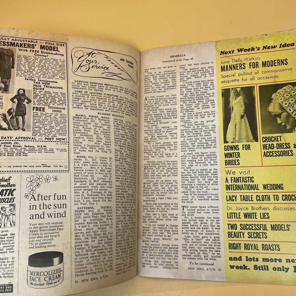 New Idea Magazine 4 July 1970 Australia Vintage - Image 4 of 4