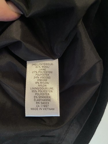 BANANA REPUBLIC BLACK SLEEVELESS ROUND NECK LINED DRESS Size 6P Preppy LBD Work - Picture 9 of 10