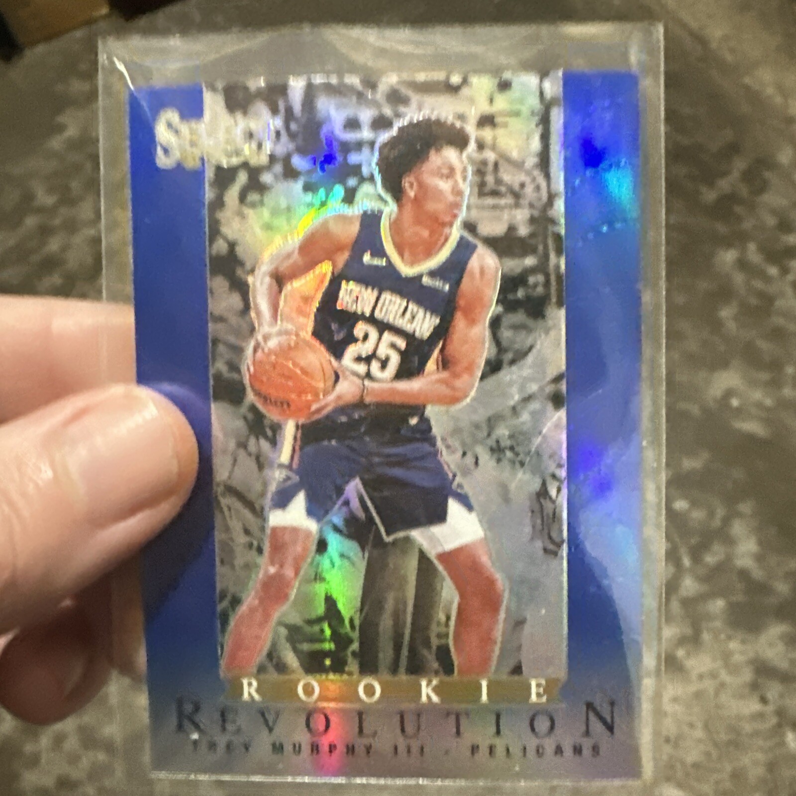 Trey Murphy III Rookie 2021-22 Select Rookie Revolution Blue Prizm RC #20