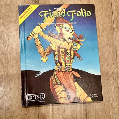 Advanced Dungeons And Dragons AD&D Fiend Folio 1st Edition 1981 TSR  Comic Book