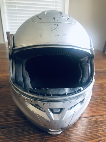 Shoei Multitec Silver Motorcycle Helmet (Large) | eBay