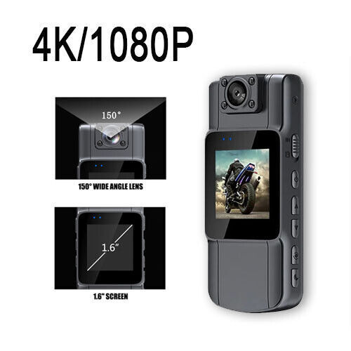 4K Mini Body Camera with Audio Video Recording WIFI Camcorder Mini Police Camera