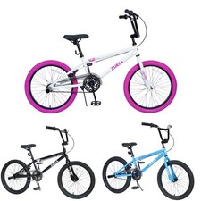 Bicicleta BMX de 20" Freestyle para niños de una sola velocidad para niños niñas de 7+ años