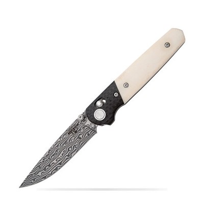 Bear & Son Lawman Slidelock Knife White Bone Handle D4295468 3.5'' Blade BCWSB22D