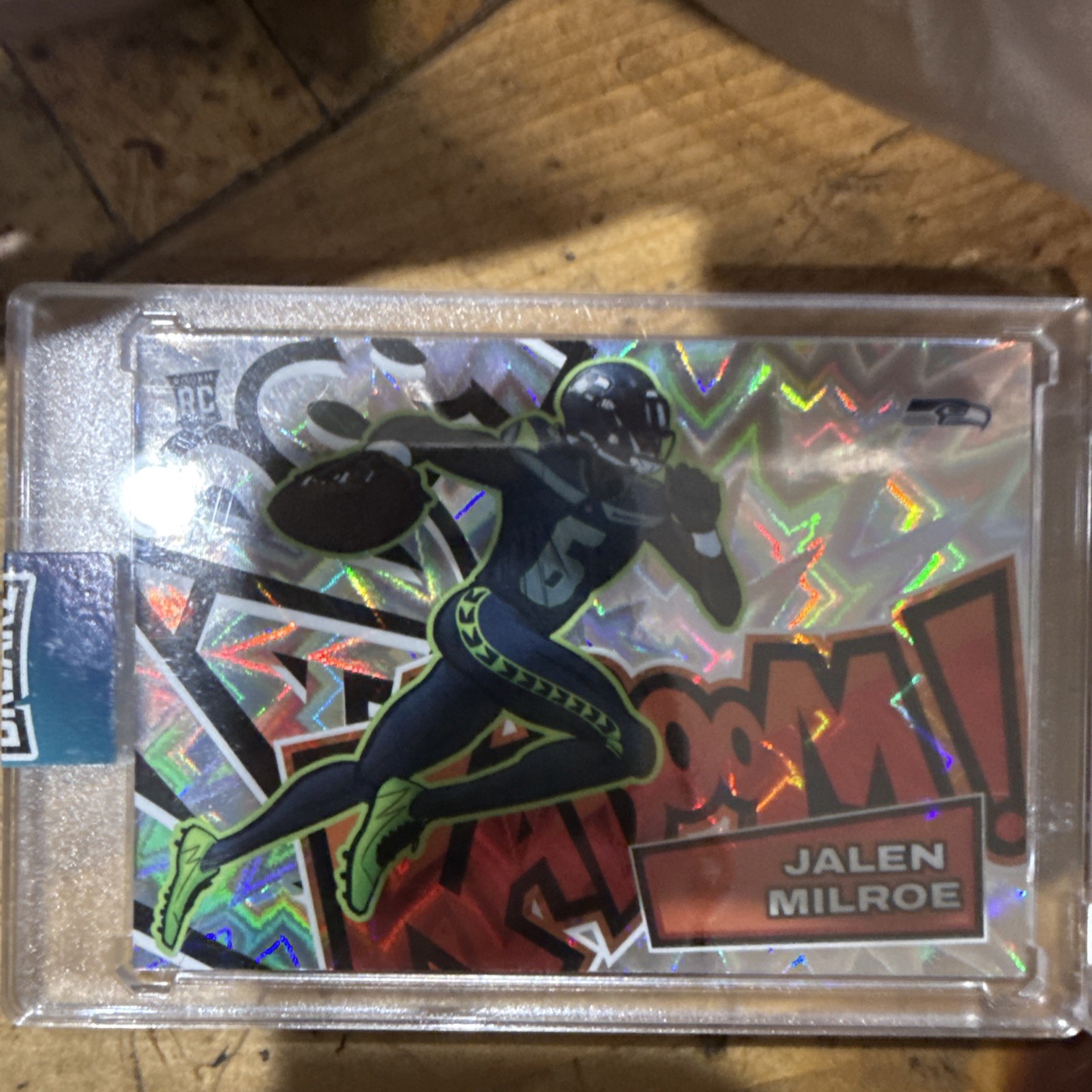2025 Panini Absolute Kaboom! Horizontal Jalen Milroe #13 Seahawks Rookie