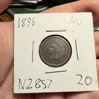 1896 1C Indian Head Cent AU Circulated Business Strike BN N2857