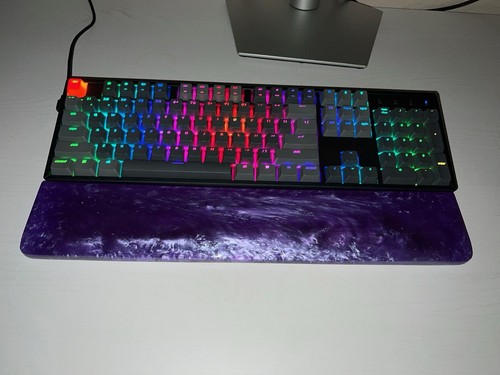 Resin Wrist Rest, Solid Resin Palm Rest, Black, Purple, Artisan Wrist Rest - Afbeelding 13 van 16