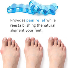 4 Pcs Toe Separator,Bunion Corrector for Women Men Toe Spacers to Correct Bun...
