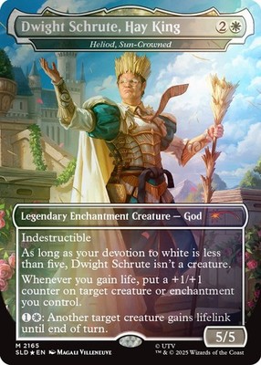 MTG The Office: Dwight's Destiny　非foil 🌟 Dwight Schrute, Hay King (Heliod) FOIL The OFFICE Secret Lair