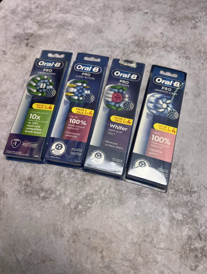 Oral-B Braun Zahnbürstenköpfe | Zahnseidewirkung/Sensive Clean/Cross Action/3D Whi