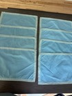 Versailles Ambiance Collections #17404 Blue Border Placemats Linen-Look Beach