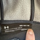 Under Armour Jacket Womens Medium Hoodie Cold Gear White Grey Full Zip Storm