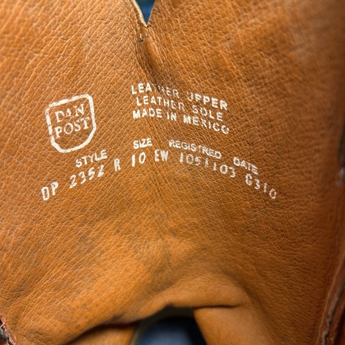 DAN POST Men's Size 10EW Black Cherry Teju Lizard Leather Cowboy Boots DP2352R - Picture 17 of 20
