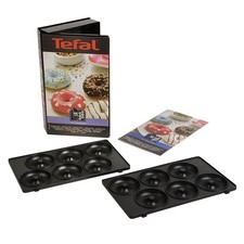 [XA801112] TEFAL Coffret Snack Collection - 2 plaques beignets Donuts + 1 liv...