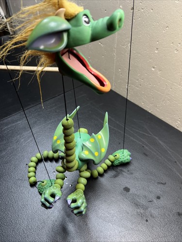Dunstan the Dragon Marionette Puppet Vintage Bozart Toy, Good Cond. T1 - Picture 8 of 19