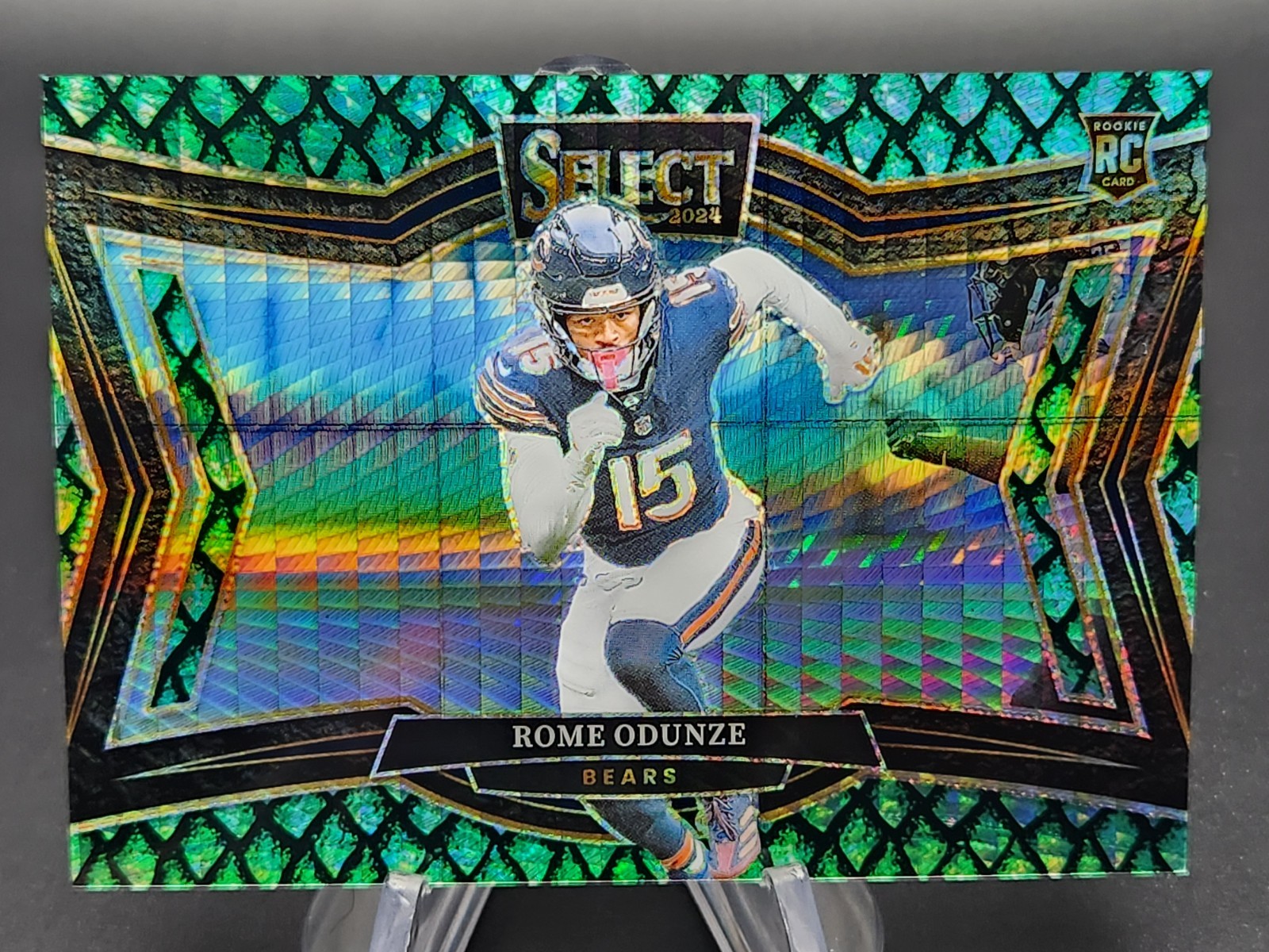 Rome Odunze 2024 Panini Select Field Level Dragon Scale 29/70