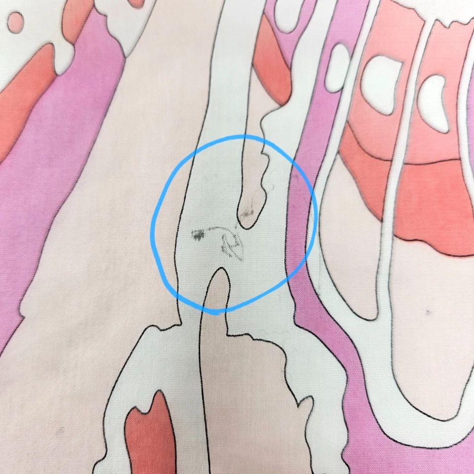 EMILIO PUCCI Firenze Italy Silk Blend Scarf Square 22 x 22 Inch Hand Rolled Hem - Image 3 of 4