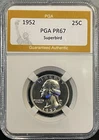 1952 SILVER Washington Quarter HIGH Grade Proof "SUPERBIRD"