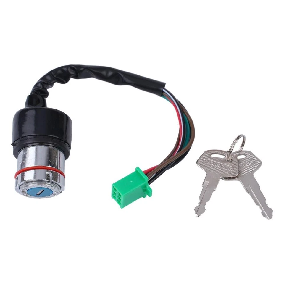 6 Wire Motorcycle for IGNITION Key Switch 2 Keys Set for 50CC 90CC 110CC Foto 3 de 4