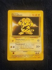 Pokémon TCG Electabuzz Base Set 20/102 Regular Rare 70 HP Thunderpunch 1999 MP+