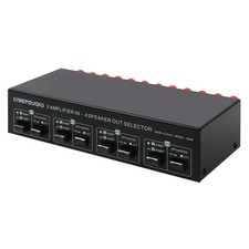 2-in 4-out Power Amplifier Speaker Switcher Splitter Comparator 300W Per Channe