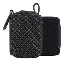 For JBL GO5 Speaker with Dual Zippers Breathable Mesh Travel Carrying Case Pouch