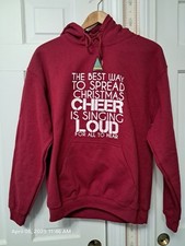 Christmas Cheer red sweatshirt hoodie Christmas ugly sweater Youth Med Elf